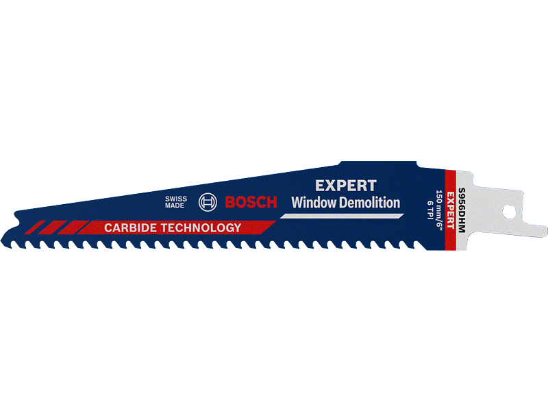 List Bosch za sabljasto žago EXPERT ‘Window Demolition’ S 956 DHM, 150mm, 6TPI, za Aluminij, Les, 2608900385